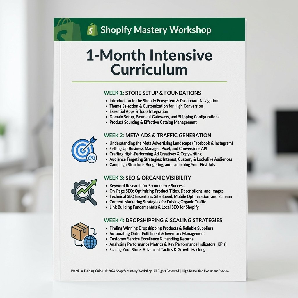 Shopify Workshop Curriculum Preview